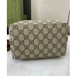 Borsa a secchiello Gucci GG Emblem Mini 815118 Caffè