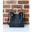 Borsa a secchiello Gucci GG Emblem Mini 815118 Nero