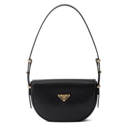 Bora Pari all'originale replica a tracolla con patta Prada Arque 1BD365 Nero