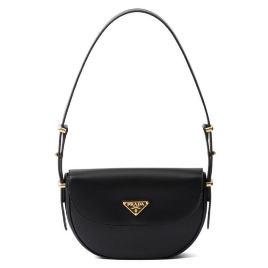 Bora Pari all'originale replica a tracolla con patta Prada Arque 1BD365 Nero