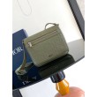 Borsa a tracolla da uomo Dior con patta in pelle kaki Gravity