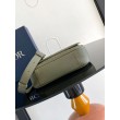 Borsa a tracolla da uomo Dior con patta in pelle kaki Gravity