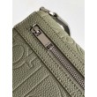 Borsa a tracolla da uomo Dior con patta in pelle kaki Gravity