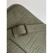 Borsa a tracolla da uomo Dior con patta in pelle kaki Gravity