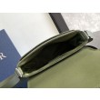 Borsa a tracolla da uomo Dior con patta in pelle kaki Gravity