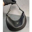 Borse Replica Alta Qualità a tracolla grande Prada 1BC212 Nero