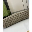 Borsa a tracolla media Gucci GG Emblem 815217 Caffè