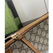 Borsa a tracolla media Gucci GG Emblem 815217 Caffè