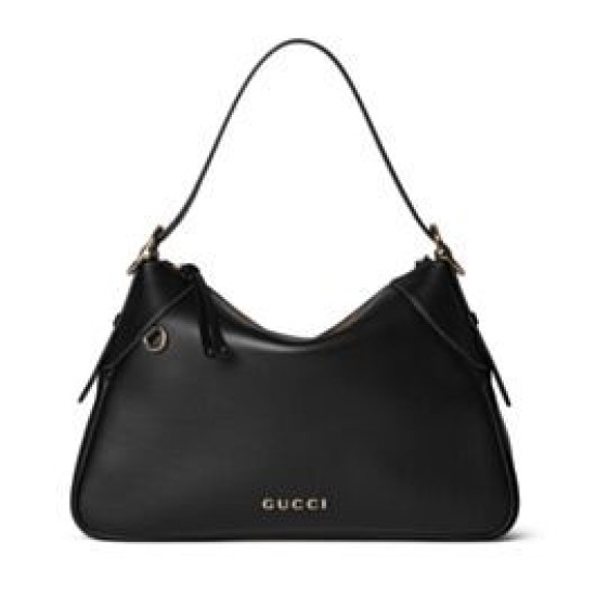 Borse Replica fedele media Gucci GG Emblem 815217 Nero