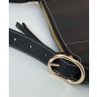 Borse Replica fedele media Gucci GG Emblem 815217 Nero