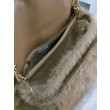 Imitazioni borse griffate a tracolla oversize YSL Saint Laurent Niki in montone marrone