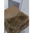 Imitazioni borse griffate a tracolla oversize YSL Saint Laurent Niki in montone marrone