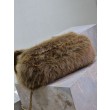 Imitazioni borse griffate a tracolla oversize YSL Saint Laurent Niki in montone marrone