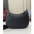 Borse Firmate Replica a tracolla piccola Gucci con stemma GG 815409 Nera