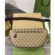 Borsa Replica 1:1 a tracolla piccola Gucci GG 802096 Albicocca