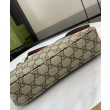 Imitazioni borse griffate a tracolla piccola Gucci GG Emblem 815218 Caffè