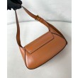 Borsa a tracolla piccola Prada 1BD358 Caffè