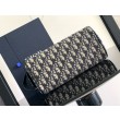 Borsa da toilette Dior in jacquard beige obliquo Dior