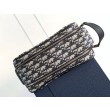 Borsa da toilette Dior in jacquard beige obliquo Dior
