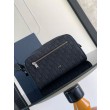 Borsa da toilette Dior in jacquard nero obliquo Dior