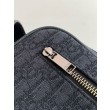 Borsa da toilette Dior in jacquard nero obliquo Dior