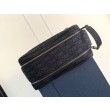 Borsa da toilette Dior in jacquard nero obliquo Dior