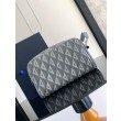 Borse Replica da toilette Dior in tela grigia CD Diamond