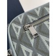Borse Replica da toilette Dior in tela grigia CD Diamond