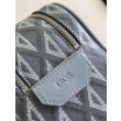 Borse Replica da toilette Dior in tela grigia CD Diamond