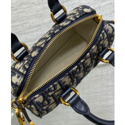 Borsa Dior Groove 16 Mini Dior Oblique jacquard Blu scuro