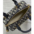 Borsa Dior Groove 20 Dior Oblique jacquard Blu scuro