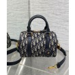Borsa Dior Groove 20 Dior Oblique jacquard Blu scuro