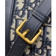 Borsa Dior Groove 20 Dior Oblique jacquard Blu scuro