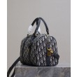 Borsa Dior Groove 25 Oblique jacquard Blu scuro