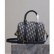 Borsa Dior Groove 25 Oblique jacquard Blu scuro