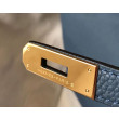 Borsa Hermes Birkin 30 cm in pelle Clemence agata blu Borsa Hermes Birkin 30 cm in pelle Clemence agata blu