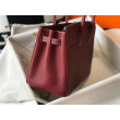 Borsa Hermes Birkin 30 cm in pelle Clemence bordeaux Borsa Hermes Birkin 30 cm in pelle Clemence bordeaux