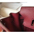 Borsa Hermes Birkin 30 cm in pelle Clemence bordeaux Borsa Hermes Birkin 30 cm in pelle Clemence bordeaux