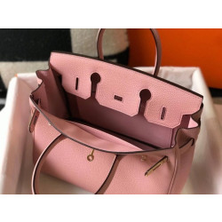 Borsa Hermes rosa Clemence Birkin 30 cm GHW