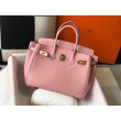 Borsa Hermes rosa Clemence Birkin 30 cm GHW Borsa Hermes rosa Clemence Birkin 30 cm GHW