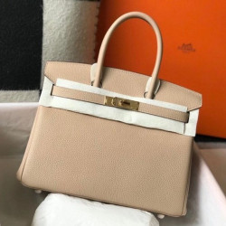 Borse Firmate Replica Hermes Trench Clemence Birkin 30 cm GHW