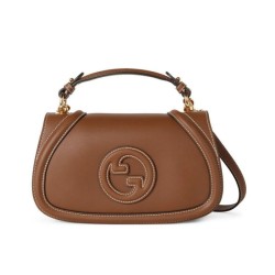 Borse Replica Piccola con Manico Superiore Gucci Blondie 815714 Caffè