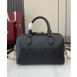 Borsa piccola con manico superiore Gucci GG Emblem 815255 Nera