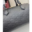 Borsa piccola con manico superiore Gucci GG Emblem 815255 Nera