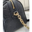 Borsa piccola con manico superiore Gucci GG Emblem 815255 Nera