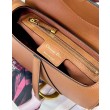 Borse Replica Saddle Dior con tracolla in pelle di vitello martellata marrone