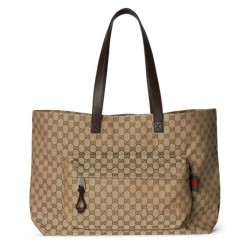 Borsa Tote Gucci Grande GG 802166 Albicocca