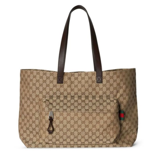 Borsa Tote Gucci Grande GG 802166 Albicocca