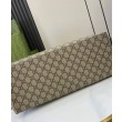 Borse Firmate Replica tote media Gucci GG Emblem 815213 Caffè