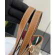 Borse Firmate Replica tote media Gucci GG Emblem 815213 Caffè